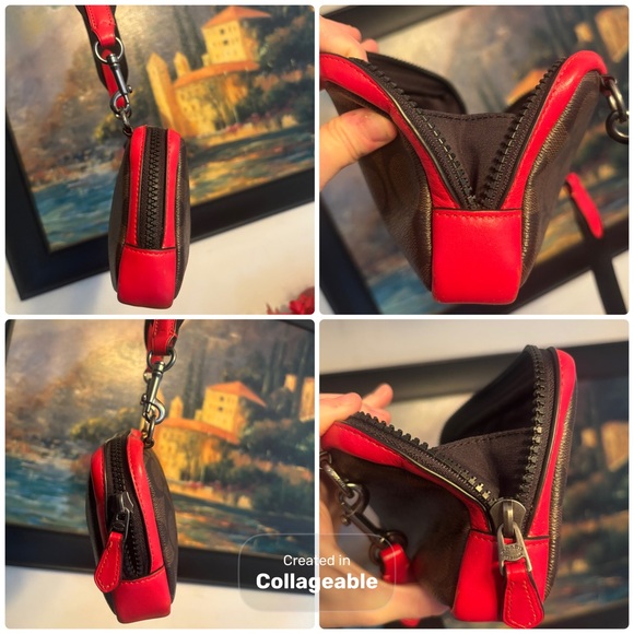 Coach Carrier Phone Crossbody In Colorblock Signature Canvas With Coach Patch - Picture 9 of 16